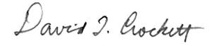 David L. Crockett signature