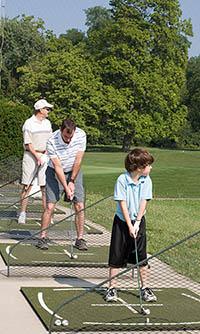 Three Generations at the Driving Range