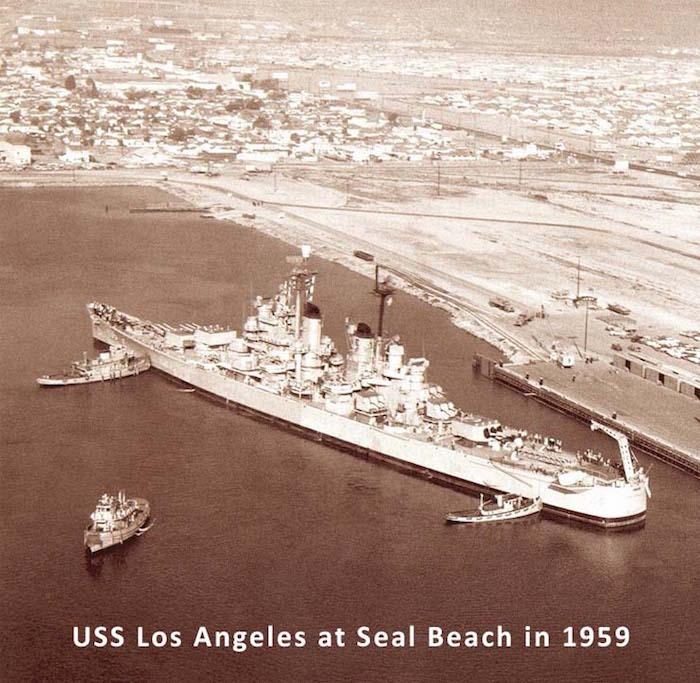USS Los Angeles at Seal Beach 1959